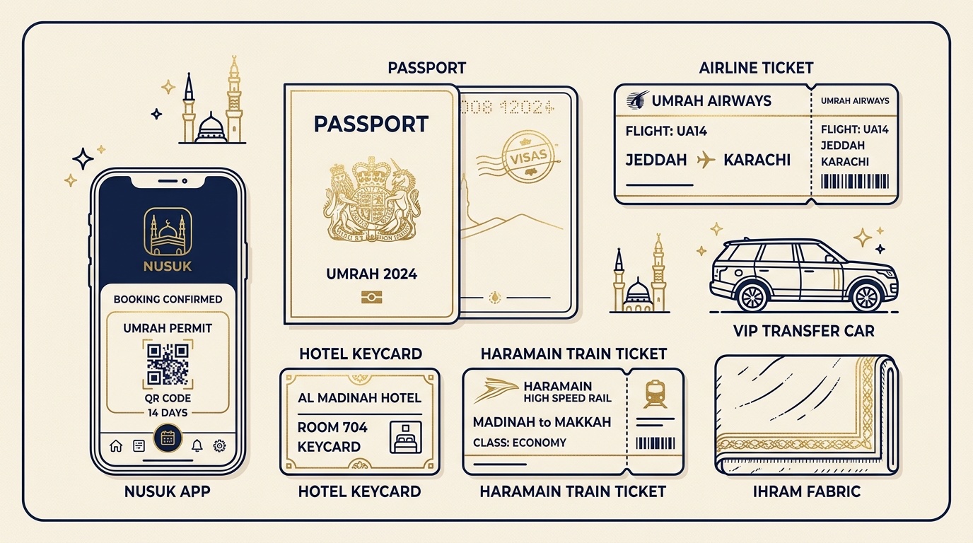 14 Günlük Bireysel Umre Bütçe Planlama Tablosu